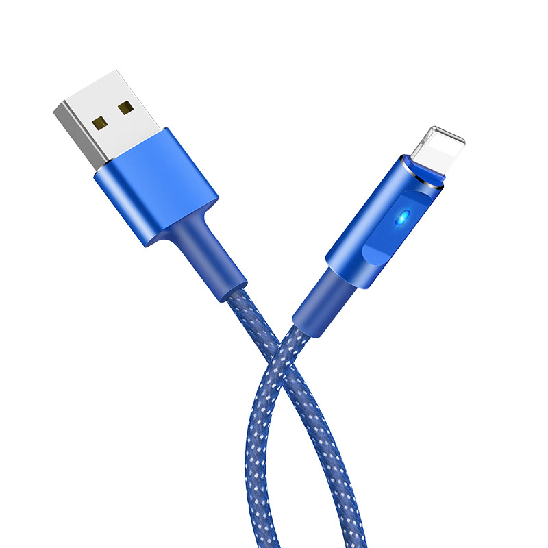 Hoco U47 Essence USB to Lightning Göy Kabel